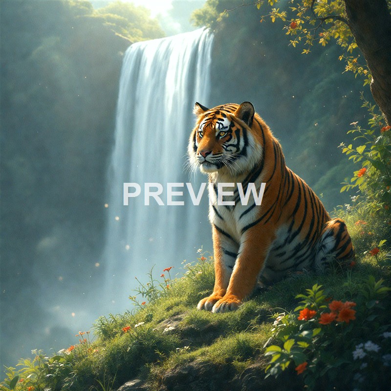 tiger-sitting-on-a-green-hill-in-front-of-a-waterfall (19)_250319165823_Filename Text 2_03876_Filename Text 3_result